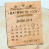 Save the date en bois massif pour annoncer votre mariage, baptême, anniversaire,...