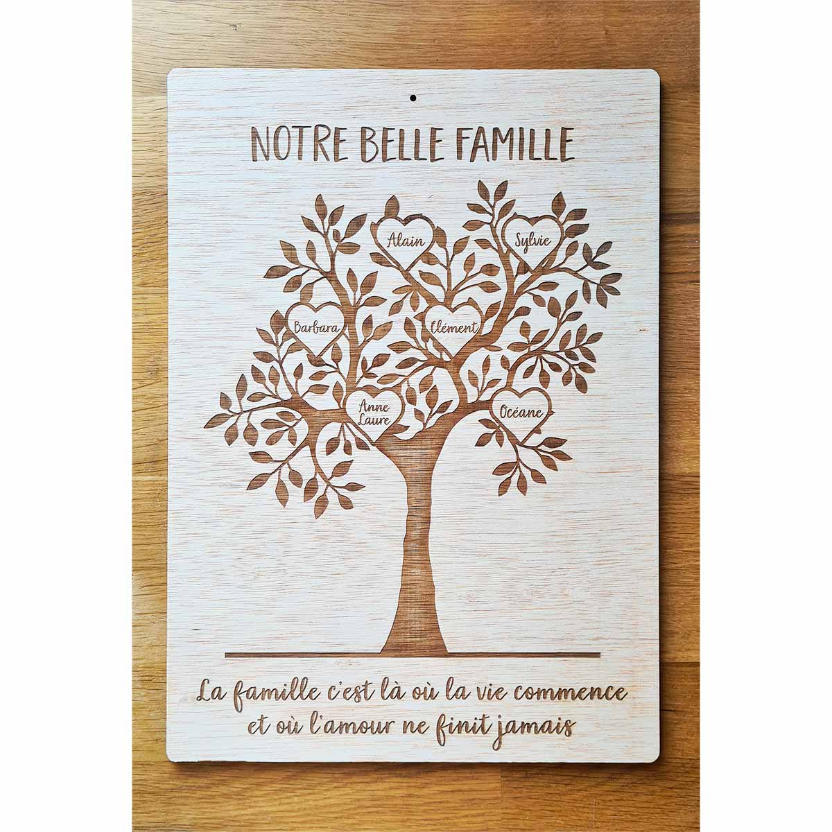 Cadeau Mariage Personnalisé prénom et date, Cadre Arbre de Vie en